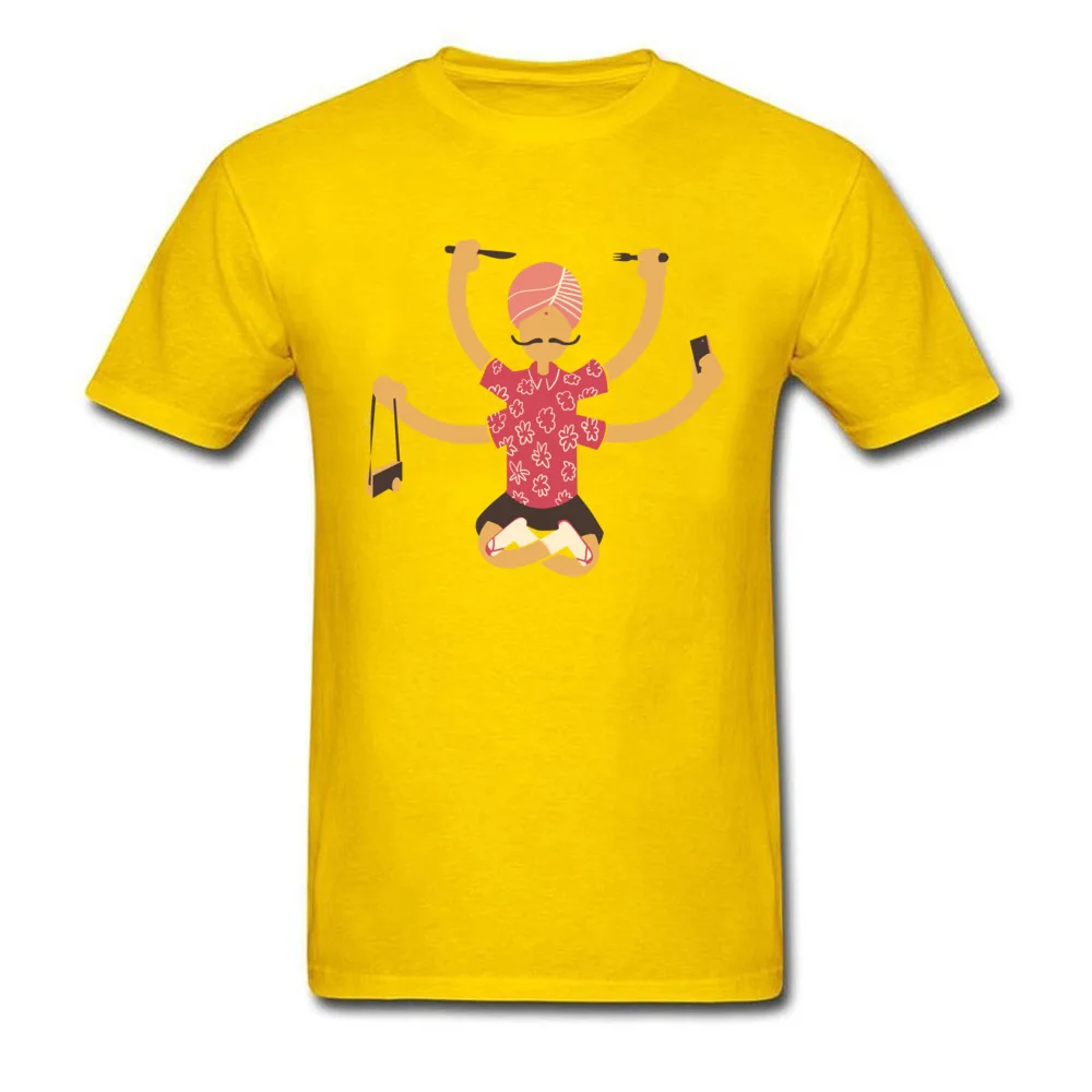 Tourist T Shirt 2018 Popular O-Neck Summer Short Sleeve 100% Cotton Men's T Shirts Funny Tee-Shirts Drop Shipping Tourist yellow