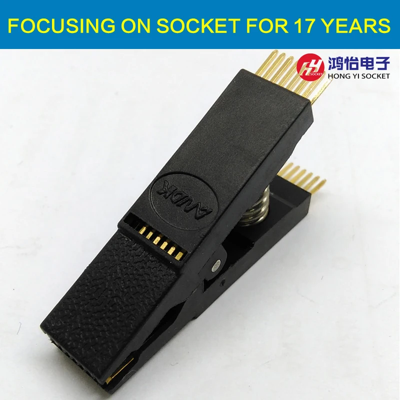 

BIOS SOP16 SOIC16 Original Straight Test Clip Pin Pitch 1.27mm Programming Clip Suitable For Dupont Line