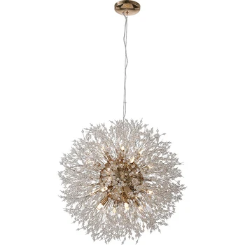 

Dandelion Chandeliers Lighting for Dining Room Bedroom Exhibition hall Living Room LED White Light Pendant Hanging Lamp