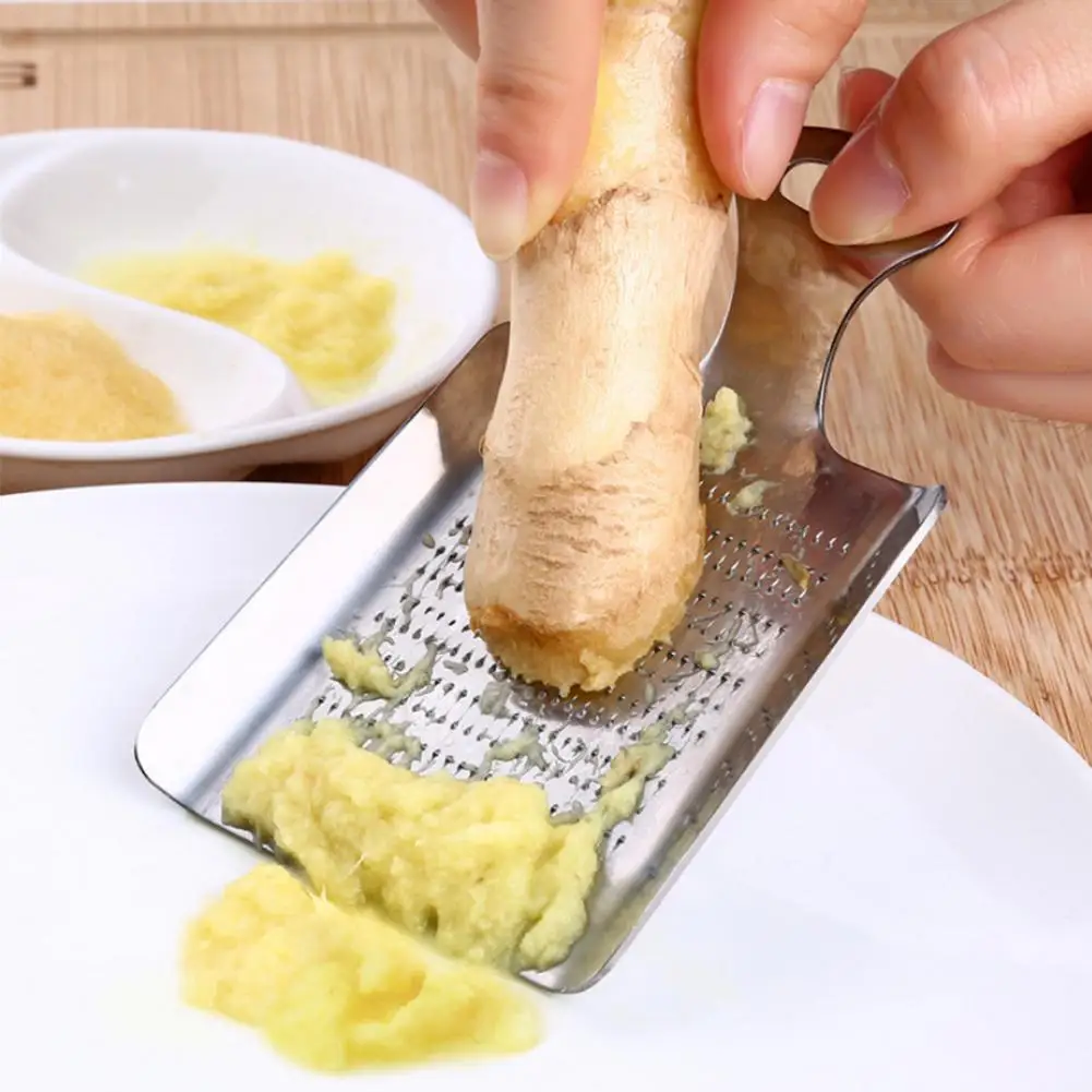 

1pcs Ginger Garlic Wasabi Grater Crusher Garlic Press Device Chopper Cutter Garlics Peeler Kitchen Tools Stainless Steel