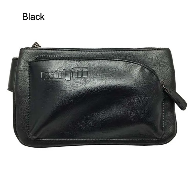 Горячая 2018 новый бренд дизайн талии мешок моды талии пакеты черный искусственная кожа Для мужчин сумка винтажная поясная сумка Для мужчин