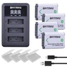 4X NP BX1 Bateria NP BX1 Battery 3 Slots LED Charger for Sony DSC RX1 RX100