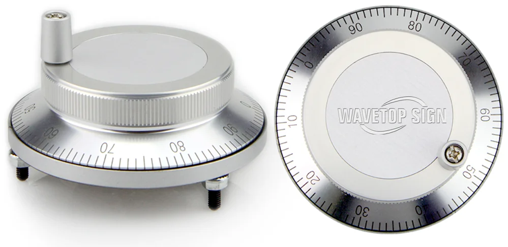 CNC электронный маховик серебро cColor Dia.60mm число пульсаций 100 напряжение 5 В 12 24 Количество контактов 4 и 6