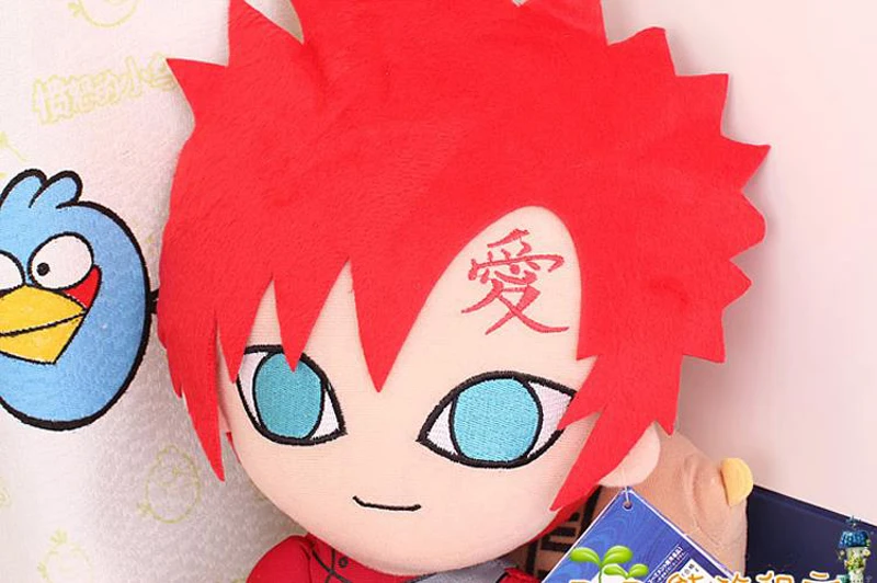 Плюшевые игрушки Naruto Gaara 30 см мягкие для детей подарок на день рождения с