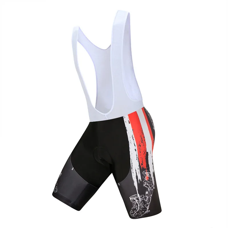 Череп короткий велосипедный нагрудник для мужчин велосипед нагрудник шорты для женщин верхняя одежда Велосипедный спорт Горная дорога гонки мягкий верховой езды - Цвет: Bib shorts