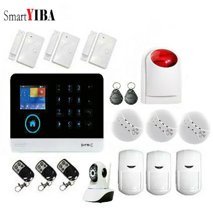 SmartYIBA 3G SIM Wifi Alarm System for Smart House Security App Remote Recording GPRS Sensor Detector Signal Residential Alarm SmartYIBA 3G SIM Wifi Alarm System for Smart House Security App Remote Recording GPRS Sensor Detector Signal Residential Alarm