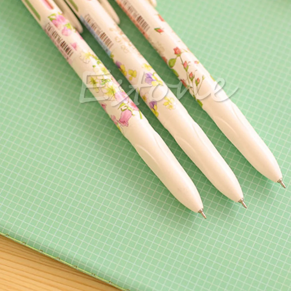 3 шт 4 цвета в 1 ручка канцелярские летние истории разноцветные шариковые ручки