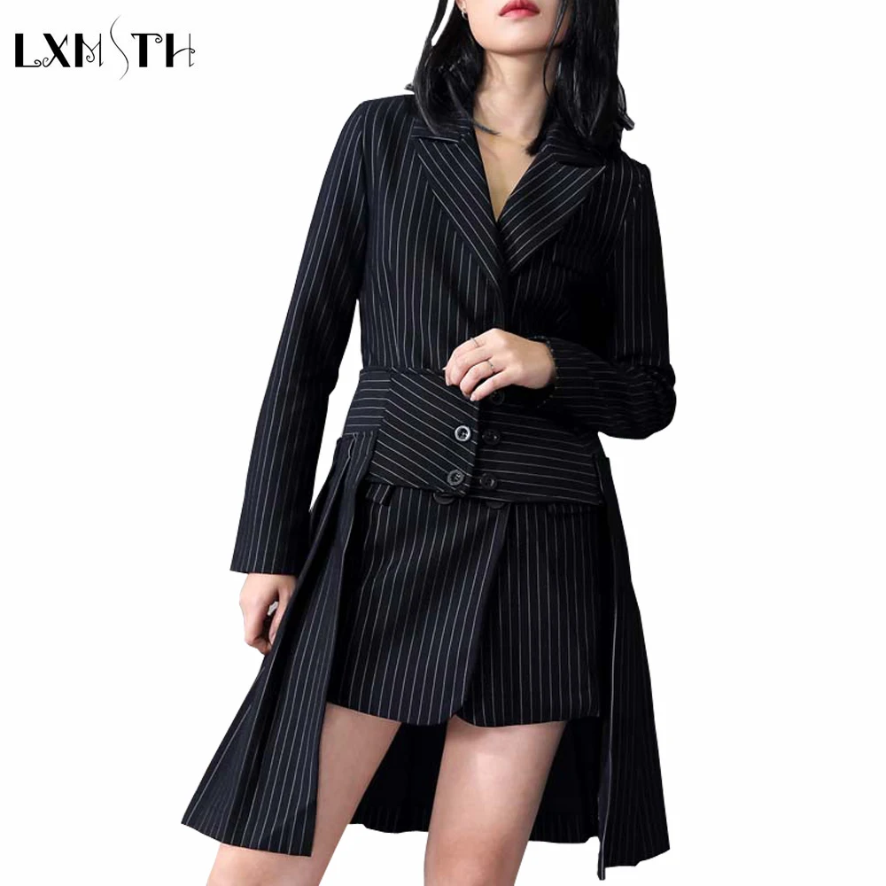 Spring Autumn Skirt Blazer Set Women 2019 Runway New Style Fashion Long