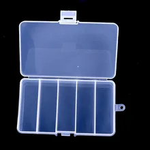Новые прозрачные пластиковые приманки коробка 5 отделения для хранения корпус контейнера-органайзера популярный