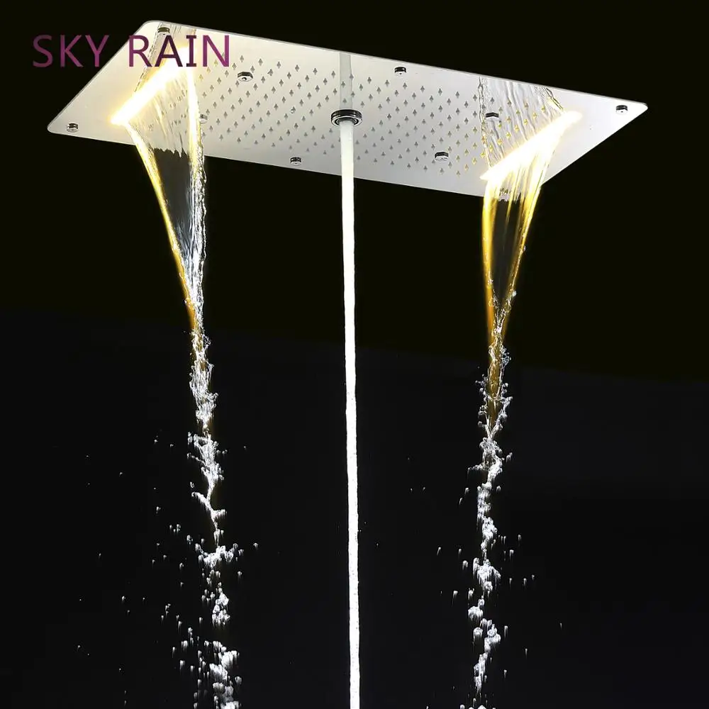 Многофункциональный смеситель для душа SKY RAIN 304 SUS со светодиодсветодиодный