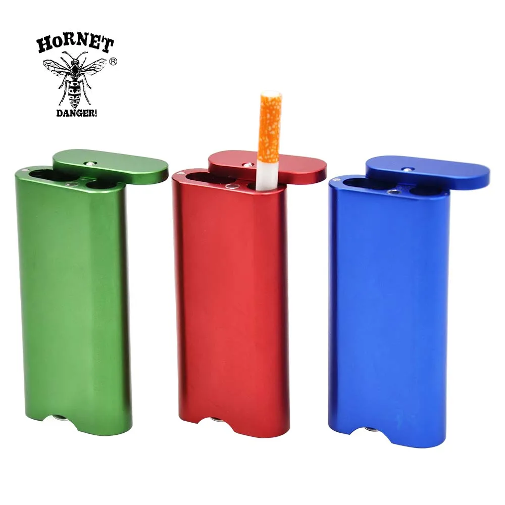 

HORNET Magnetic Aluminum Tobacco Dugout with Ceramic Bat One Ceramic Hitter + Pipe Cleaning Tool Handmade Cigarette Case Tobacco