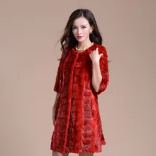 TopFurMall) женская шуба из натурального меха норки, куртка с коротким рукавом и круглым вырезом, зимний женский меховой Тренч, верхняя одежда, пальто VK0937