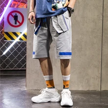 Мужские шорты спортивные хип-хоп Уличная летняя Военная хлопковая мужские бермуды m-xxxl повседневные мужские шорты в стиле панк