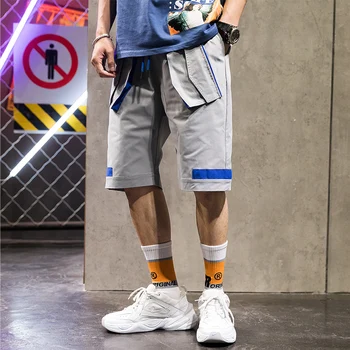 

men shorts sweat hip hop streetwear summer military cotton mens bermuda shorts M-XXXL 2019 casual mens shorts punk