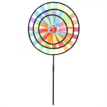 Каменные острова Декор дети пластиковые трехслойная мельница для сада Открытый Газон вечерние украшения искусственные украшения