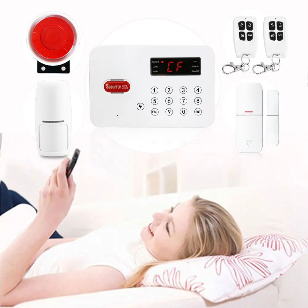 50 Zone Wireless PSTN Remote Control Alarm System Home Security Russian Spanish French English Security Alarm For Home 10