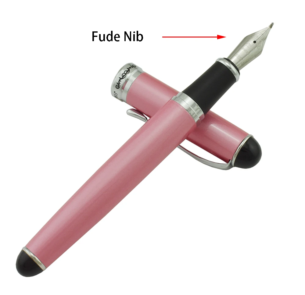 Jinhao X750 Metal Calligraphy Bent Nib Fountain Pen Fresh Color with