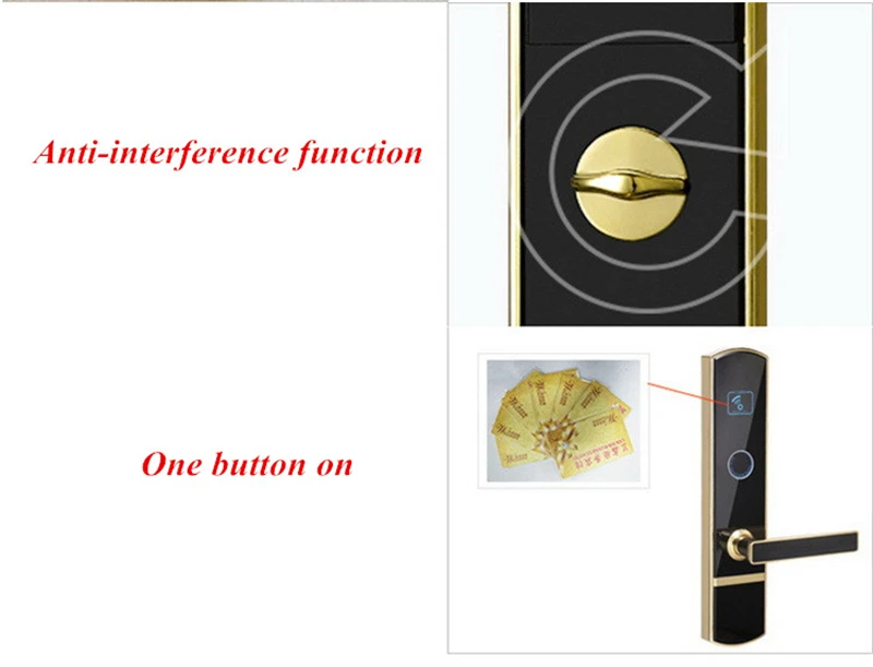Интеллектуальная система блокировки двери отеля, цифровая карта, ключ, разблокировка из нержавеющей стали, антикоррозийная стабильная