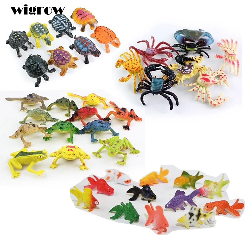 

4-7cm Plastic Marine Animal Figures Ocean Creatures Sea Life Fish Tortoise Crab Children Gift Model Toys Kids Educational Toys