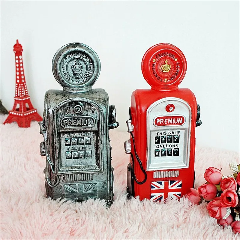 Vintage Coins Money Box Unbreakable Vinyl Car Oil Box Model Craft