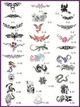 Template tattoo golden phoenix NO.05 airbrush tattoo stencils 30pcs Totem theme picture