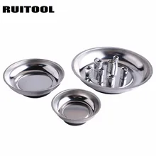 Магнитный Лоток RUITOOL " /4"/" круговой лоток для винтов для автомобильных деталей всасывающий коврик абсорбирующий инструмент для посуды