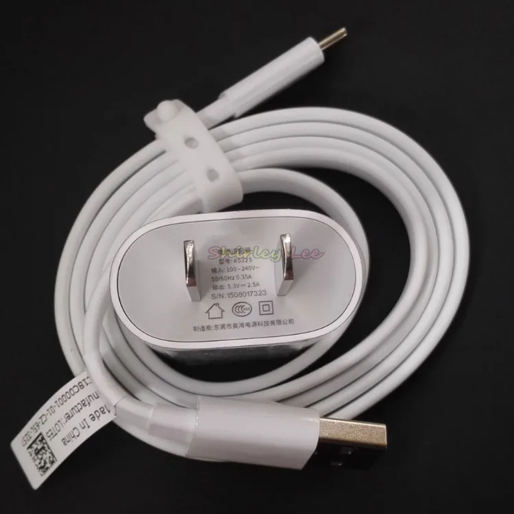 

Original 5.3V 2.5A Travel Wall Charger Adapter +Quick Charge 3.0 Type C Data Cable For Lenovo ZUK Z2 / Z2Pro A5325