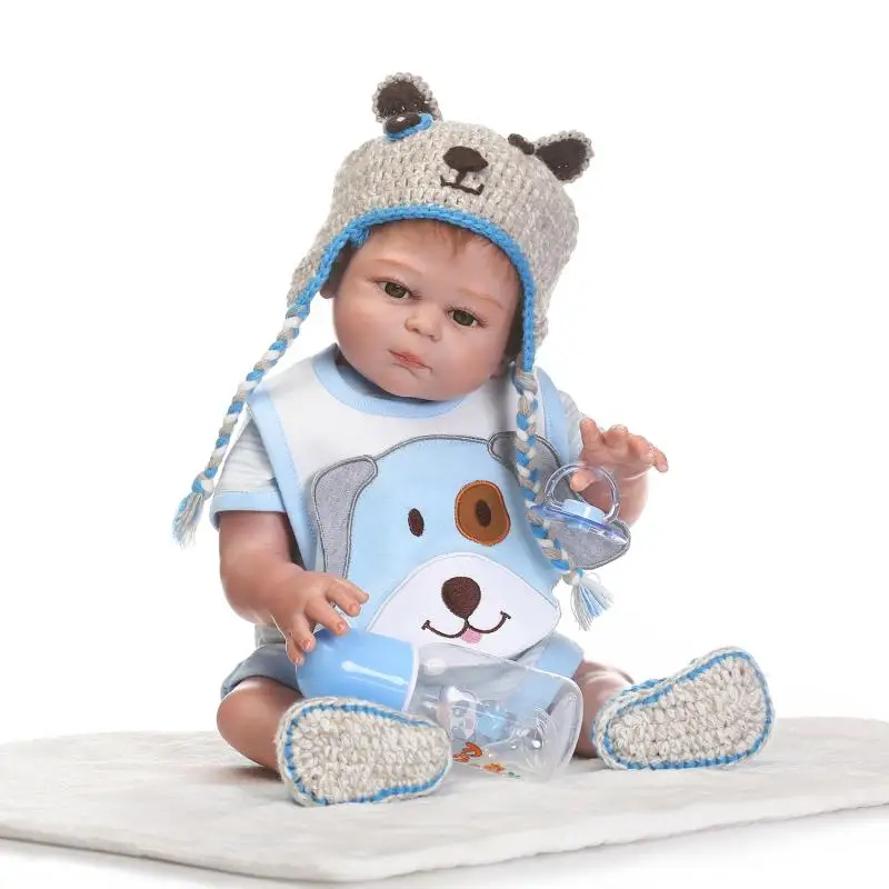 

22 Inch 57cm Handmade Lifelike Newborn Full Body Silicone Vinyl Reborn Gift Baby Dolls Plaything for Children 02550530