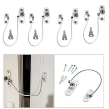 4 шт. защита от детей Детские замки безопасности дети замок безопасности ребенок ограничитель для блокировки окон из нержавеющей стали младенческой окна ограничитель блокировки