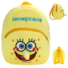 spongebob backpack kids plush backpacks funny plush toys bag for kids 23cm cute animal Kindergarten school bag