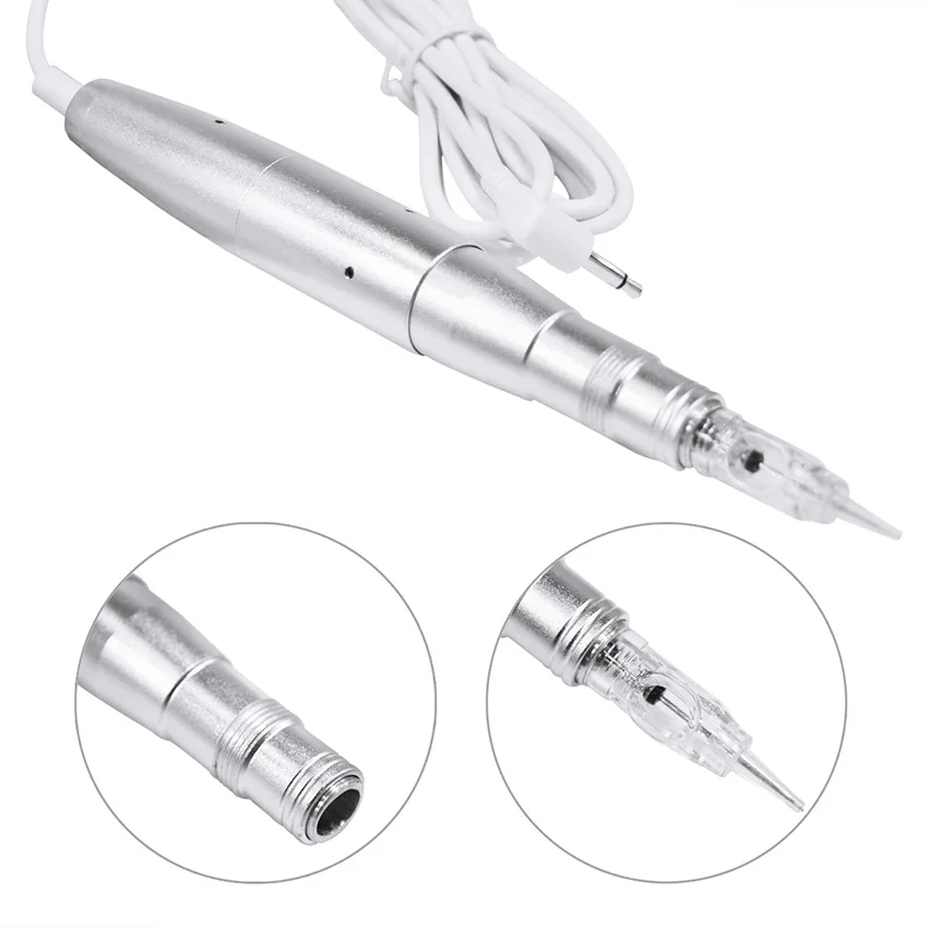 Máquina de Maquiagem Arte com 10 Permanente Caneta Sobrancelha Microblading Corpo Pces 1rl Cartucho Agulhas Forte Potência Alta Velocidade Beleza Ferramentas 17 corpo arte com 10 pces 1rl cartucho
