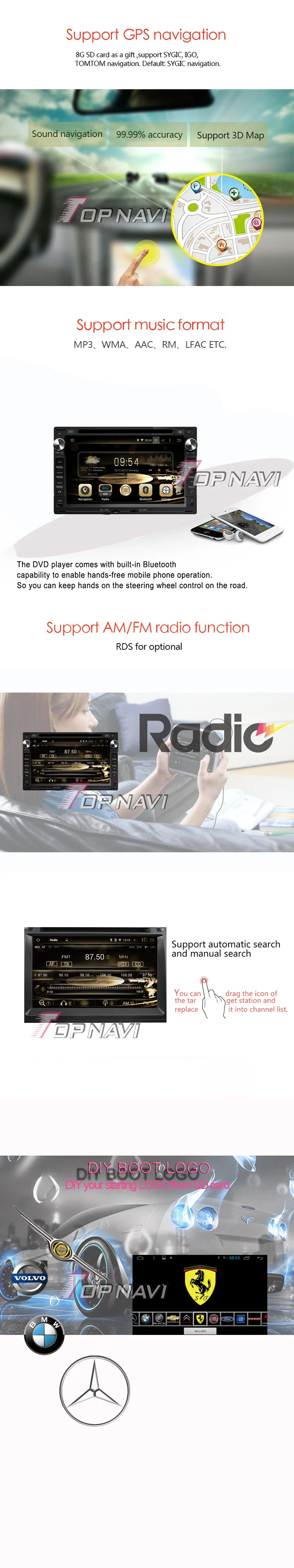 Flash Deal Topnavi 7" Quad Core Android 6.0 Car GPS for VW PASSAT B5/MK5/JETTA/BORA/POLO/MK3/MK4/GOLF MK4/CITI/GOLF/CHICO/SHARAN/T5 23