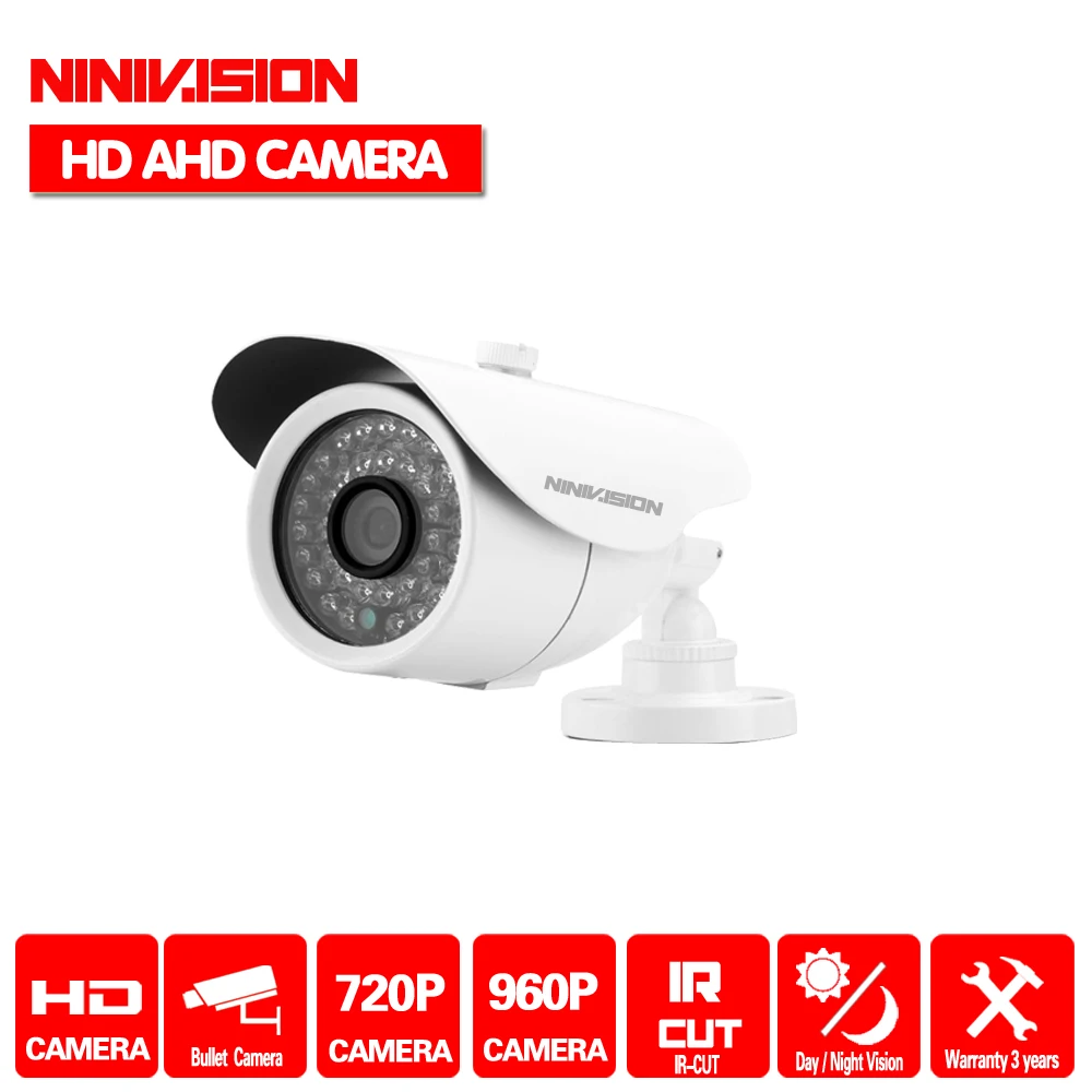 Лидер продаж, HD аналоговый 960 P AHD камеры видеонаблюдения 720 P 960 P Водонепроницаемый камер безопасности 36LED 3,6 мм объектив, IR-CUT, 3DNR, чувство