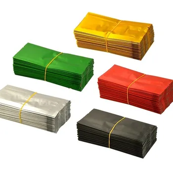 

200pcs/lot-10.5*5*2cm,12*5.5*2cm Colors Aluminium Foil Organ Bag Pollen Tea Storage Seal Pockets Food Vacuum Packaging Bag