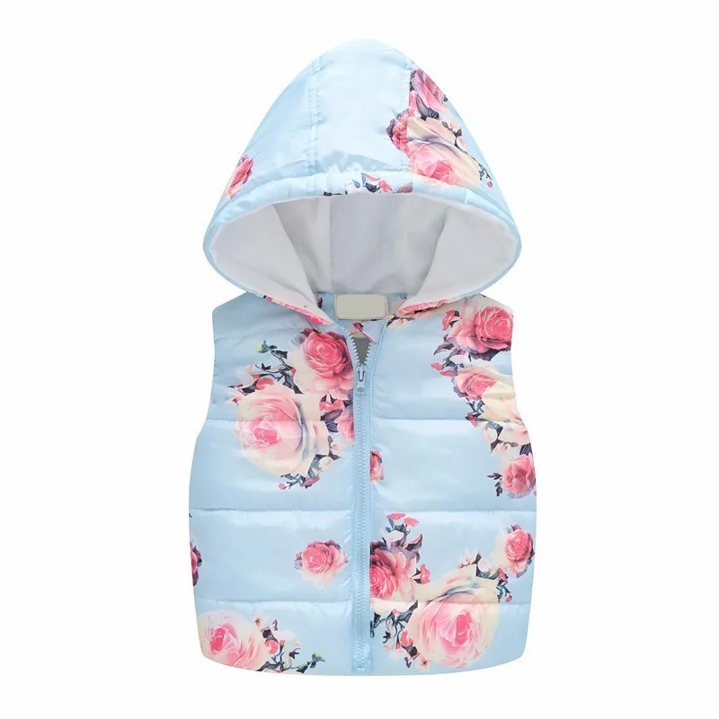 LILIGIRL Sleeveless Boys Hooded Wool Vest Jacket for Baby Girls Cartoon Print Tops Coat Kids Warm Vest Outwear Children Clothes - Цвет: Ali1440R