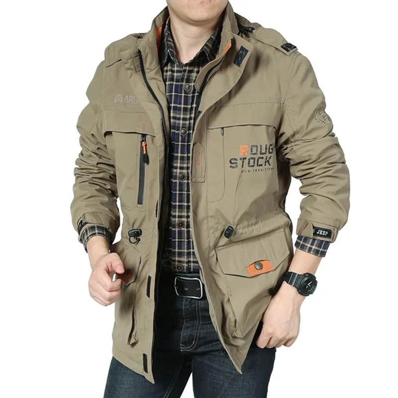 Big Sizes M 4XL Men Clothing Autumn Jackets Men Outdoor Military Jacket
