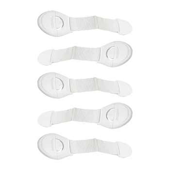 

5x Lock To Door Furniture Wardrobe Drawers Door Safety Child Safety Lock