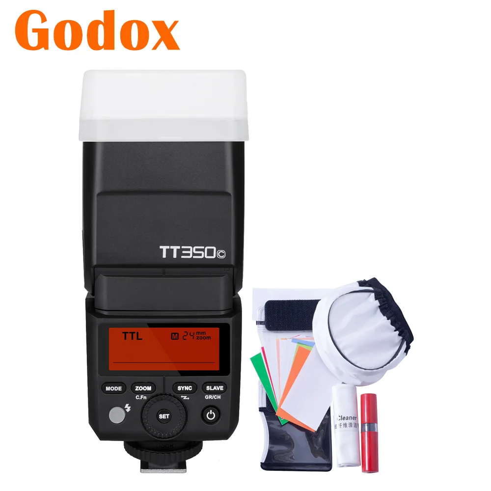 Godox TT350 TT350C TT350-C 2,4G ttl GN36 HSS Камера держатель для вспышки для цифровой однообъективной зеркальной камеры Canon EOS 5D 6D 60D 600D 7D 70D 700D 800D