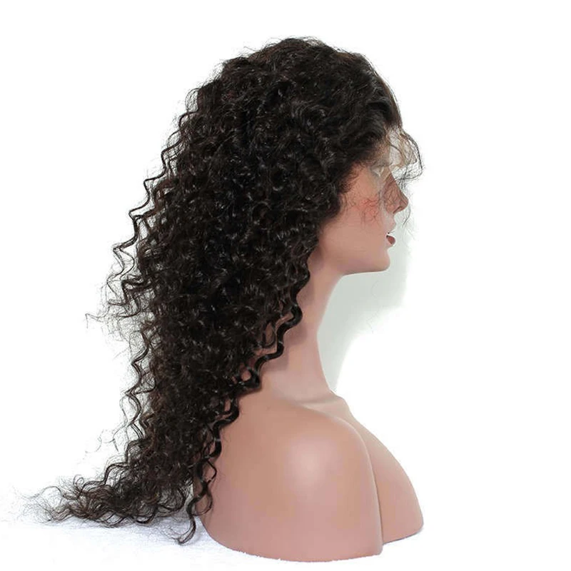 Deep Wave 360 Lace Frontal Closure Pre Plucked Brazilian Remy Human Hair Closures Bleached Knots Prosa Hair Products