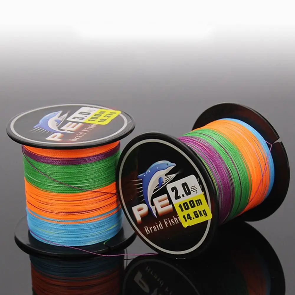 

100 Meter socean sea fishing line saltwater 5 Color 8 Strands Braided PE Wire Tackle Accessories