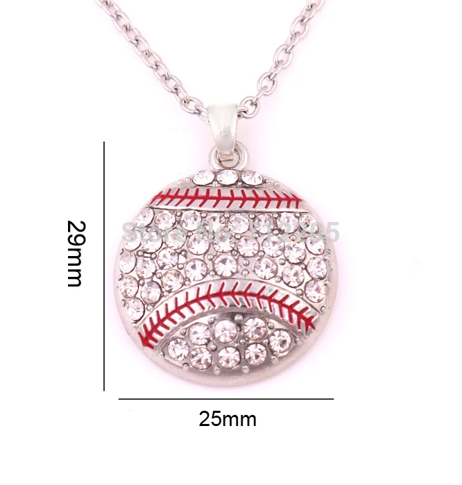 New product 10pcs zinc alloy Baseball Softball Mom Pave clear Crystal