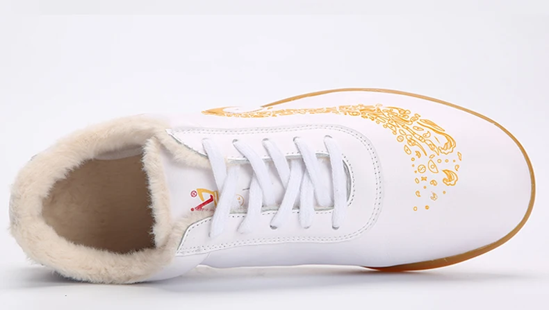 Горные движения осень-зима Тай Чи Мужская увеличивающая рост теплая обувь утолщение бычьи сухожилия подошва обувь для боевых искусств Taiji обувь