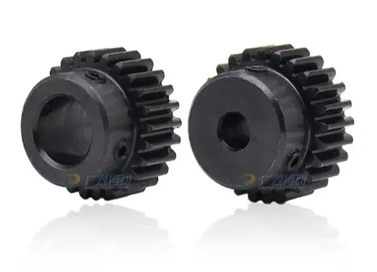 Engranaje recto piñón 15 dientes 16 dientes 17 dientes Mod 1 M = 1 taladro 4mm-8mm coche RC de la industria de transmisión de engranajes CNC de acero de los dientes derecho