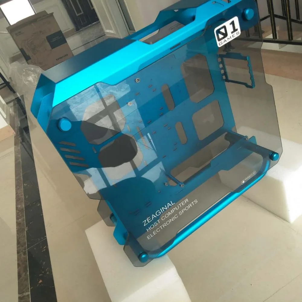  Water cooling tempered glass case support holder for Desktop game computer PC with monitor of 21.5/