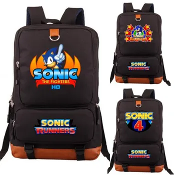 

Anime Sonic Runners Mania The Fighters HO School Backpack Students Bag Laptop Bag Xmas Gift Boys Girls