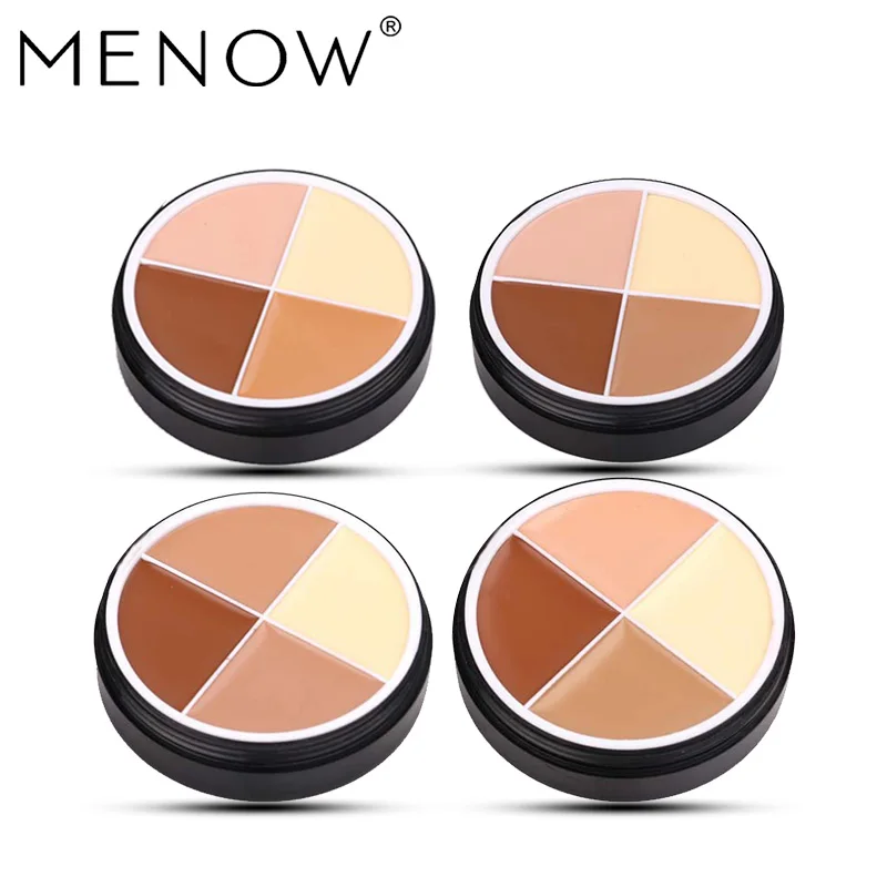 

MENOW Makeup set 4 Color Face Concealer Cream Long Lasting Waterproof High light Concealer Palette Cosmetics kit 5448
