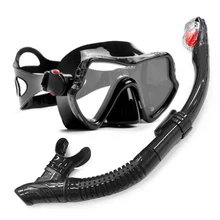 Yfxcrear máscara de buceo profesional y Snorkels gafas Anti-niebla gafas de buceo natación fácil juego de tubos de respiración