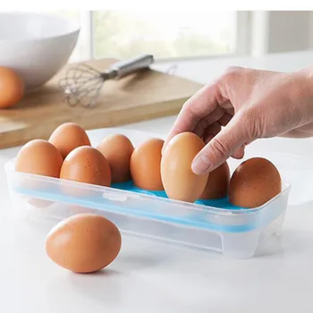 

Container For Eggs Keep Eggs Fresh Refrigerator Organizer Kitchen Storage Box