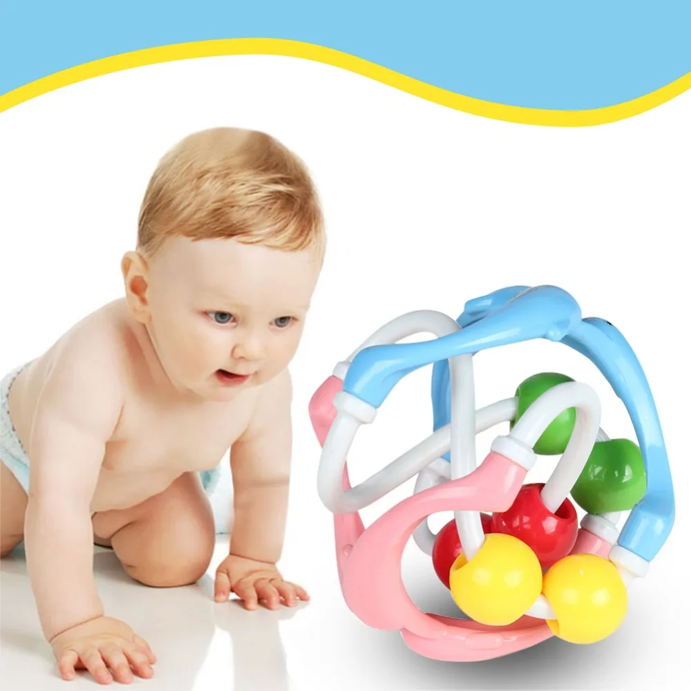 Baby Toy Rattles Develop Intelligence Grasping Toy Ball Plastic Hand