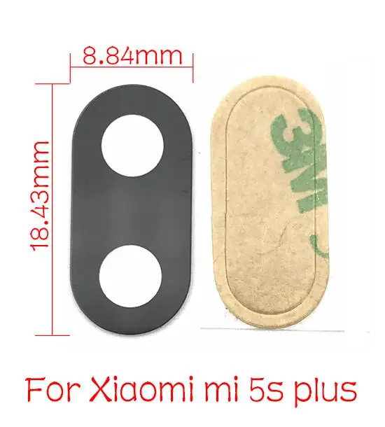 2 шт. задняя камера стеклянная крышка объектива камеры с клейкой наклейкой запасная часть для Xiaomi Mi 9 8 lite Se A1 5X A2 6X6 5 5S Plus - Цвет: Mi5s Plus